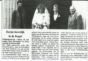 F12 Huwelijk Kapel Wildenborch 1987